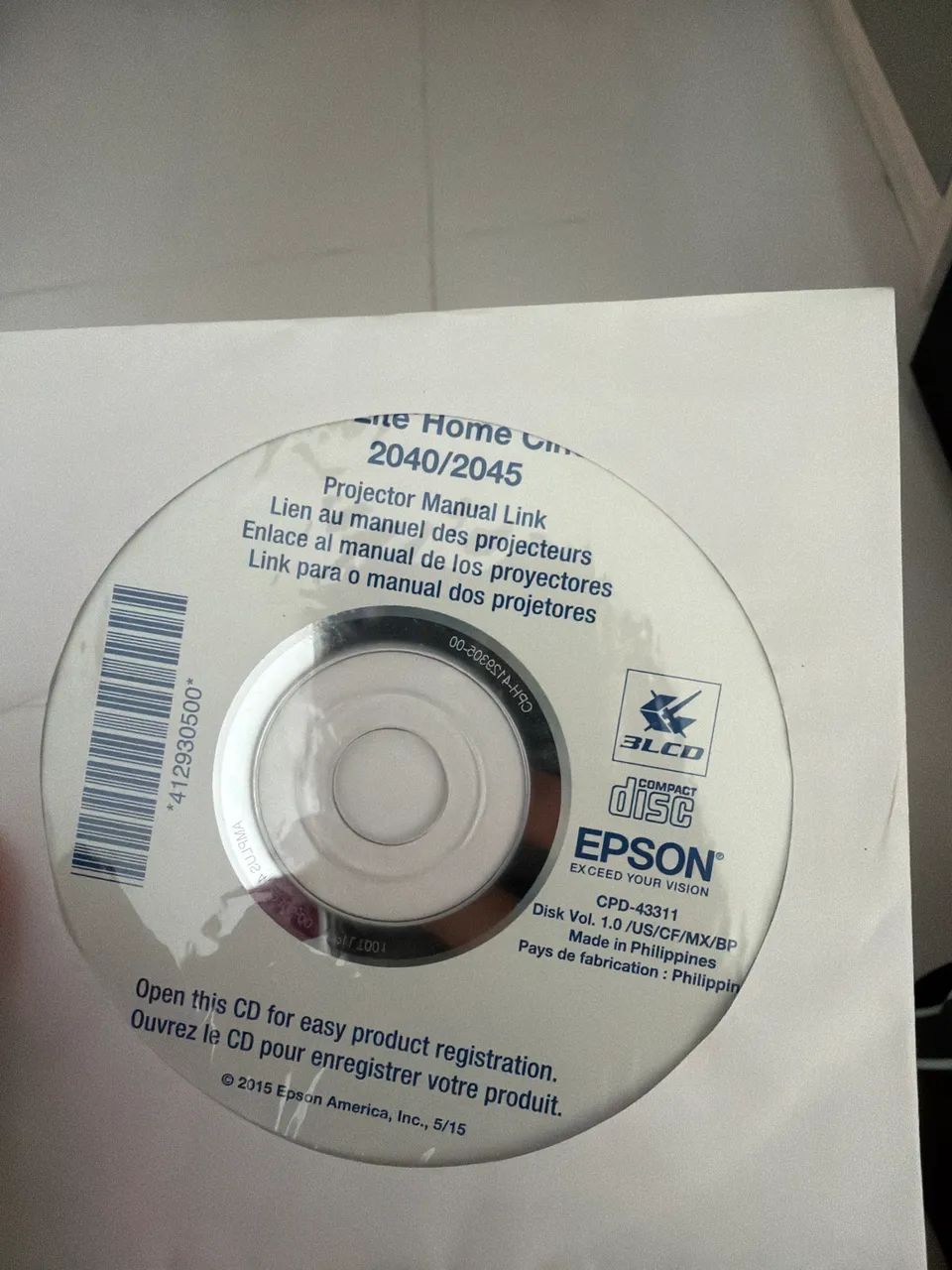 Projetor Epson Power Lite Home Cinema 2045. Funcionando, porém com a lâmpada queimada. - Foto 4
