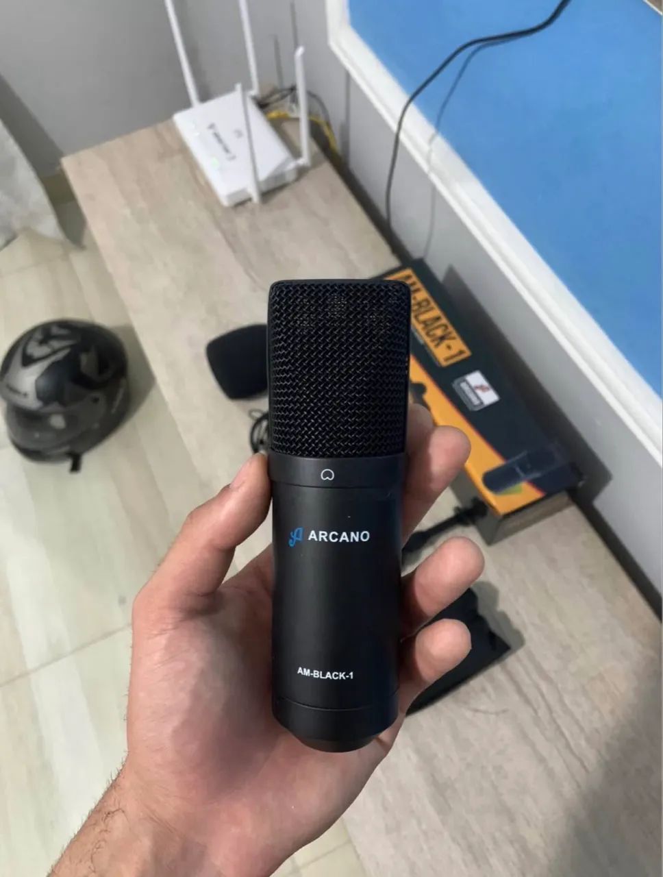 MICROFONE CONDENSADOR ARCANO AM BLACK