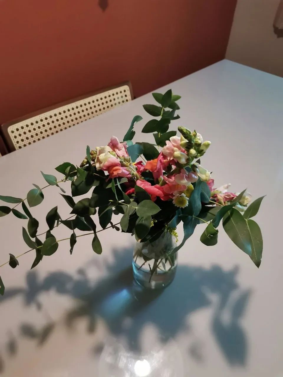 Mesa de Madeira e Vidro
