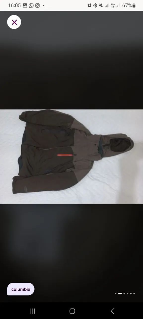 Conjunto casaco e calça Columbia para neve  - Foto 4