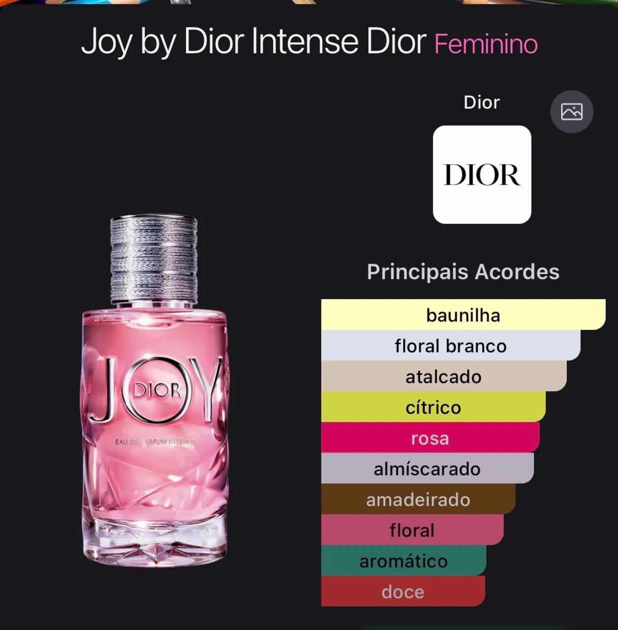 Perfume Joy Intense Dior  - Foto 3