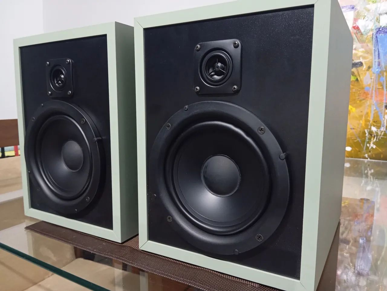Par de caixas de som MDF 15mm 100w RMS novas 