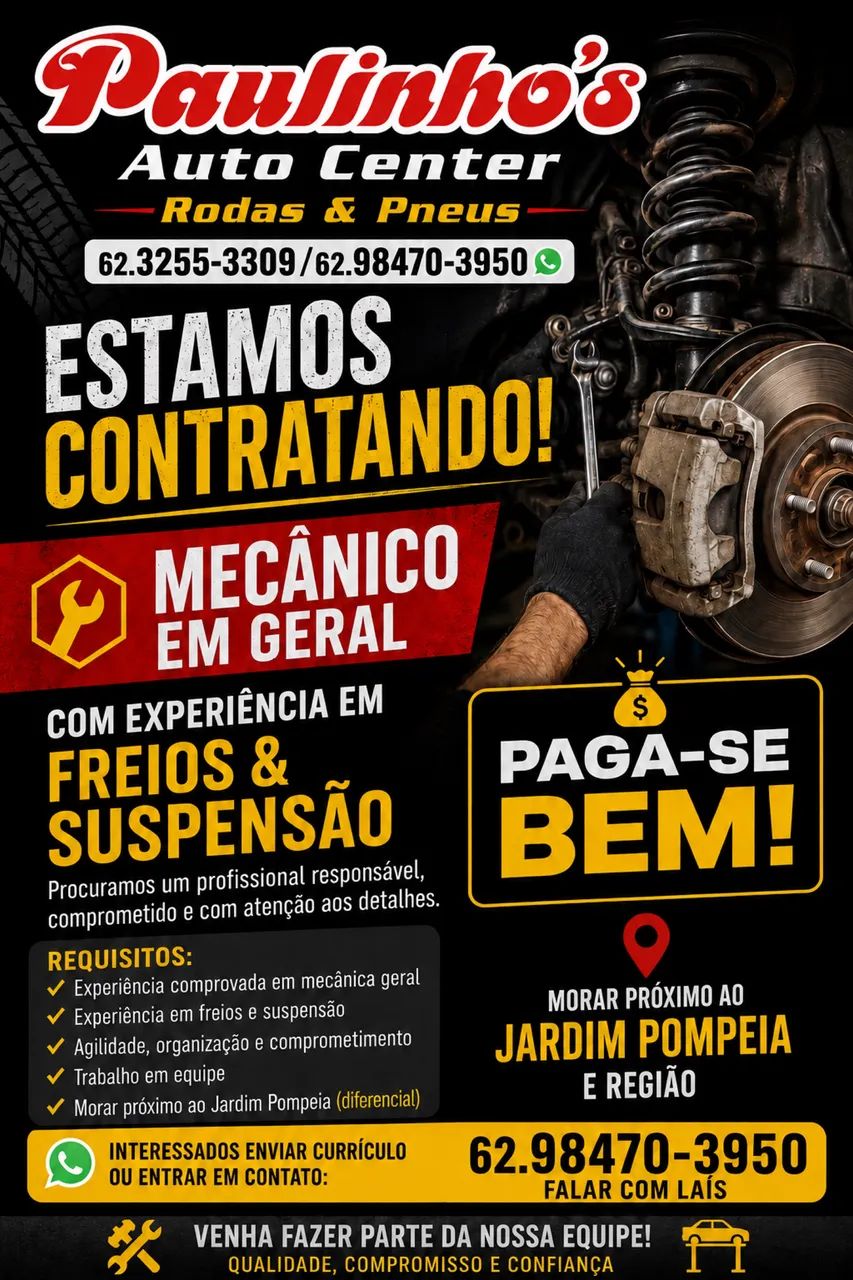 Contrata-se mecânico 
