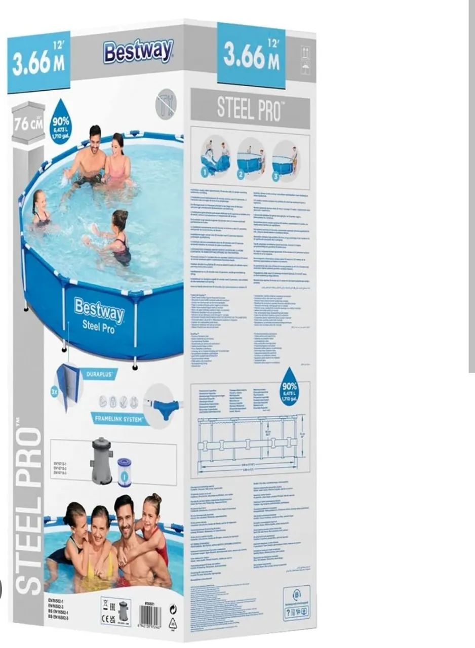 Piscina bestway 6473 litros - Foto 4