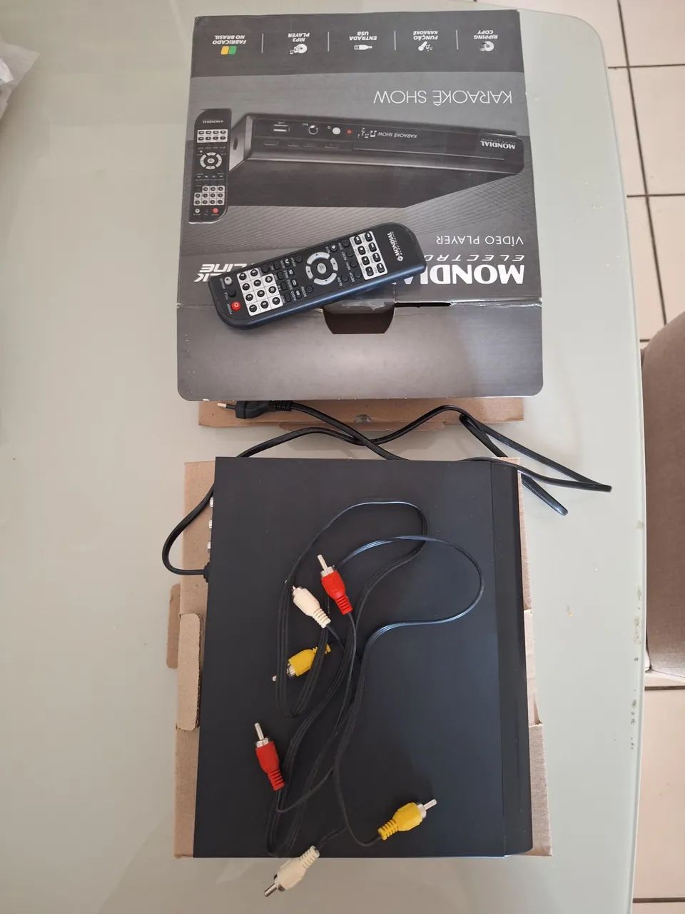 aparelho de dvd e CD mondial D20 completo com karaokê  - Foto 3