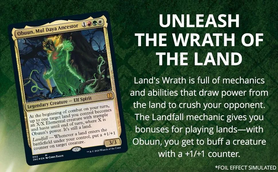Deck MTG Commander Zendikar Rising - Land?s Wrath - Foto 2