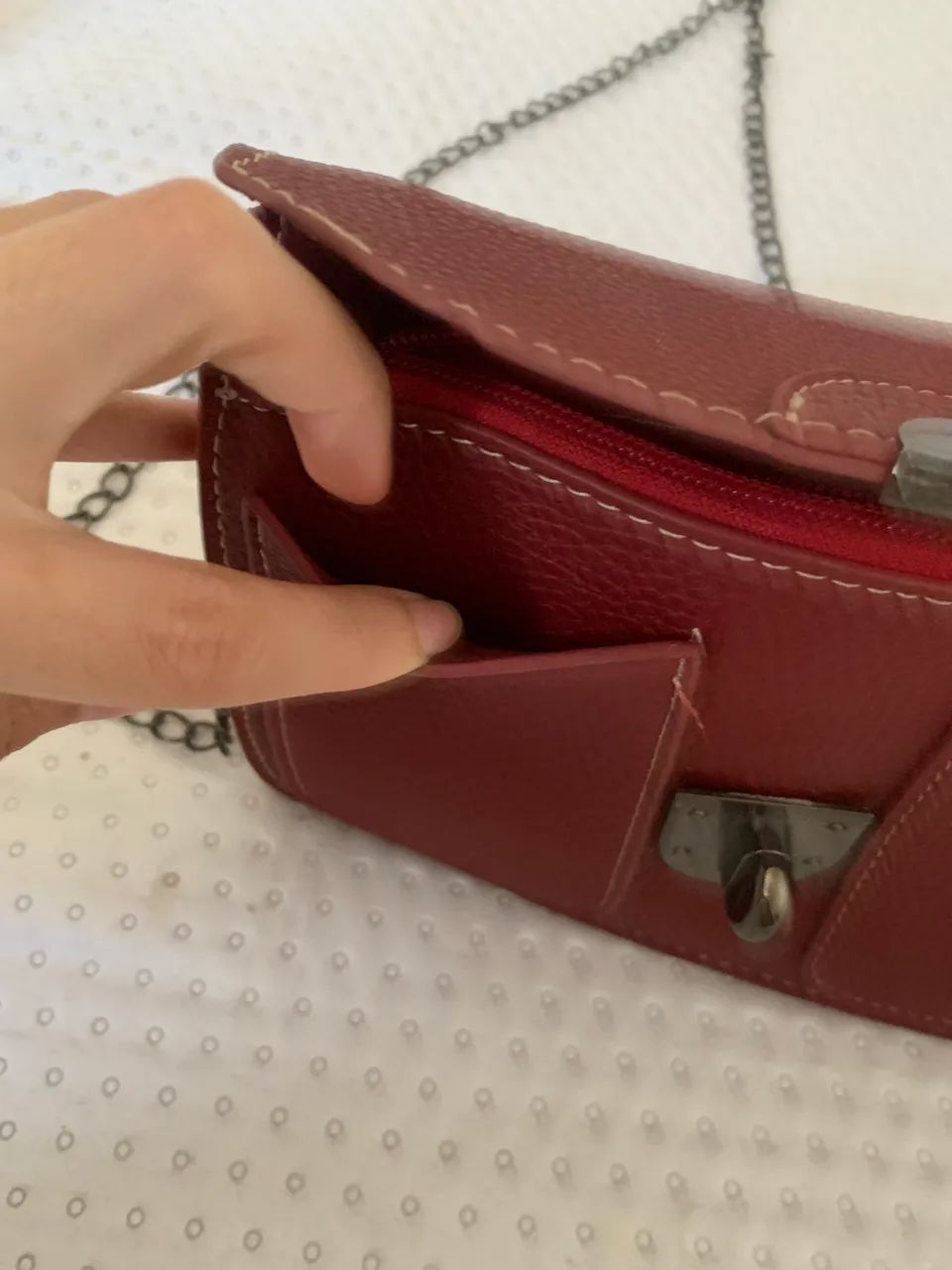 Bolsa bordô  - Foto 4