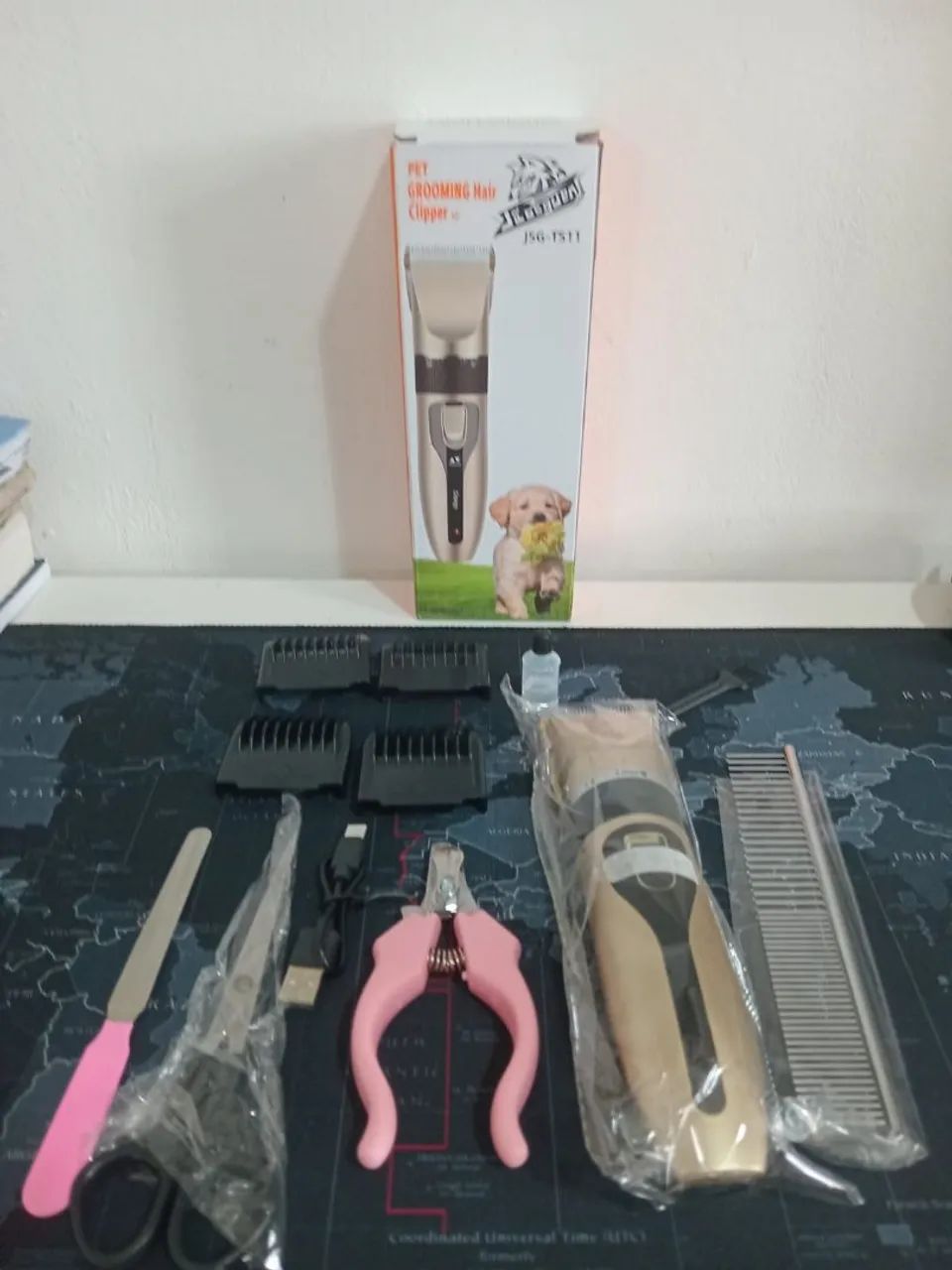 Máquina profissional recarregável para tosa com acessórios  / MEGA PROMOÇÃO  - Foto 3