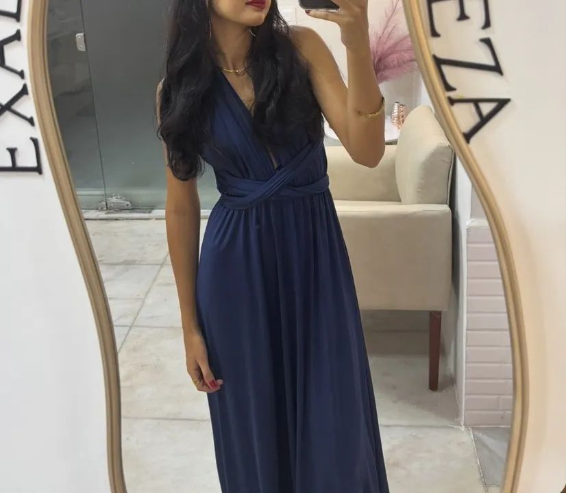 Vestido de festa azul 