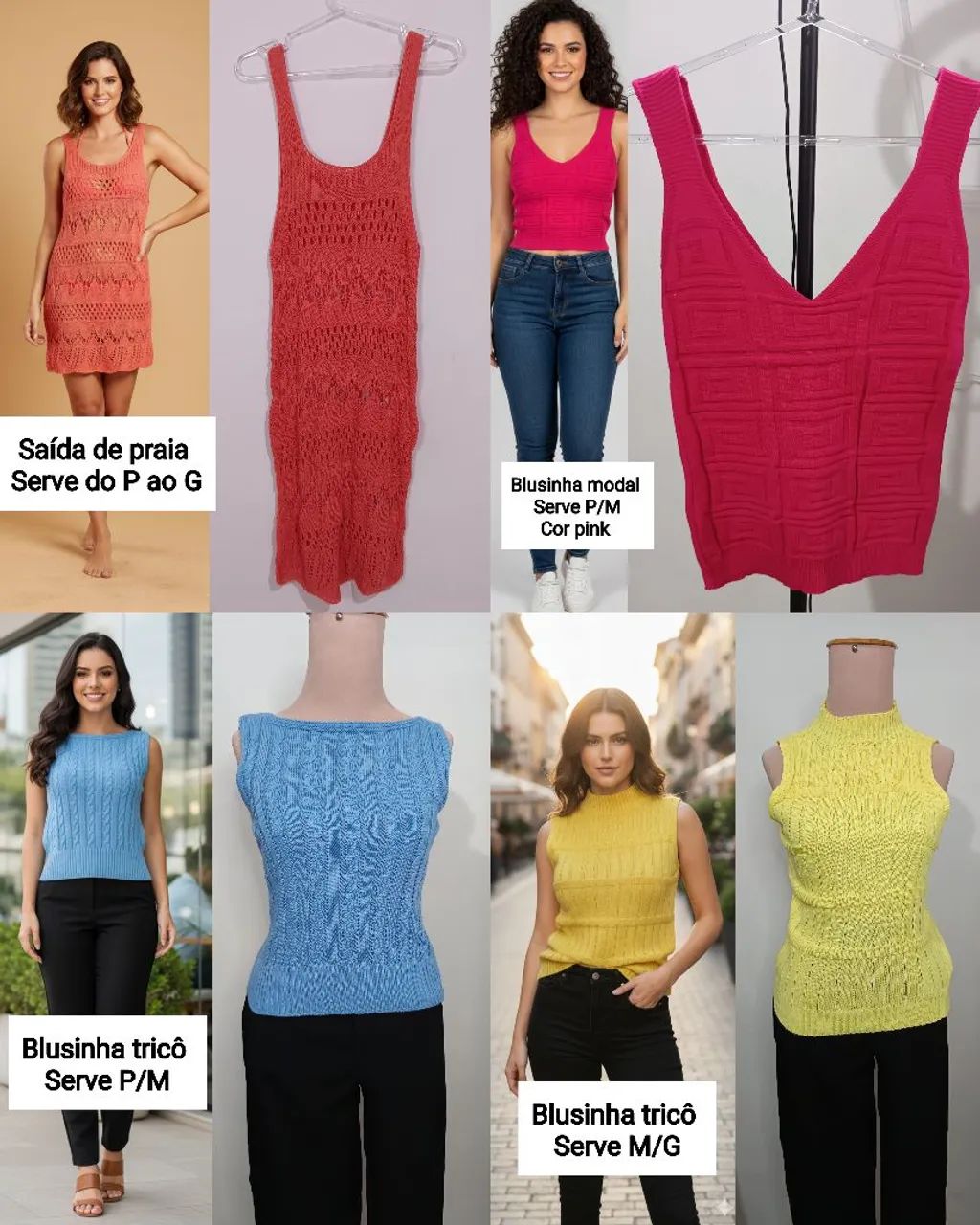 Lote de roupas novas.