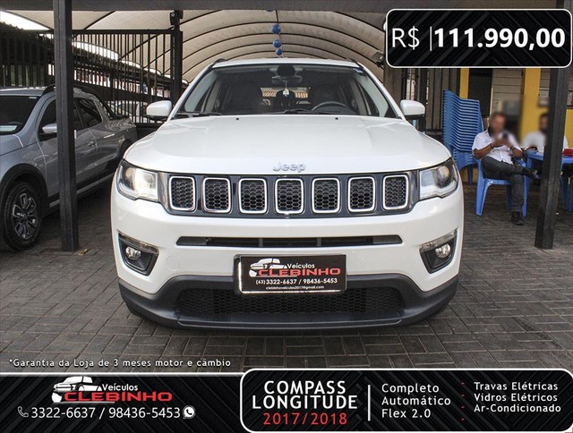 JEEP COMPASS 2.0 16V FLEX LONGITUDE AUTOMÁTICO