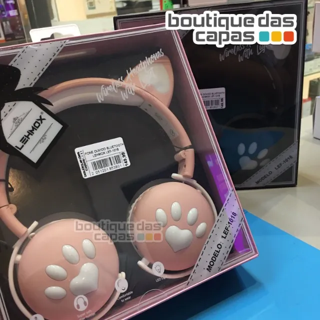 Compre P47m fones de ouvido sem fio bluetooth 5.0 led bonito orelhas de  gato fone de ouvido colorido dobrável estéreo com microfone melhor para  jovens crianças