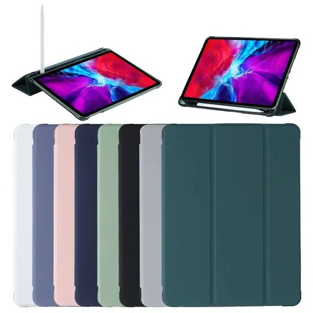 Capa Smart Cover iPad 7 8 9 10.2 com slot para caneta