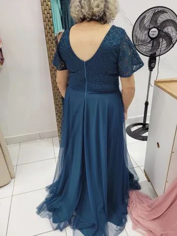 Vestido verde escuro 