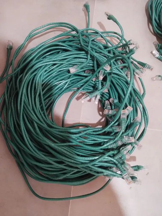 Cabo de rede RJ45 - Kit com 27 patch cord cat5e T568B  2,5mts cada.