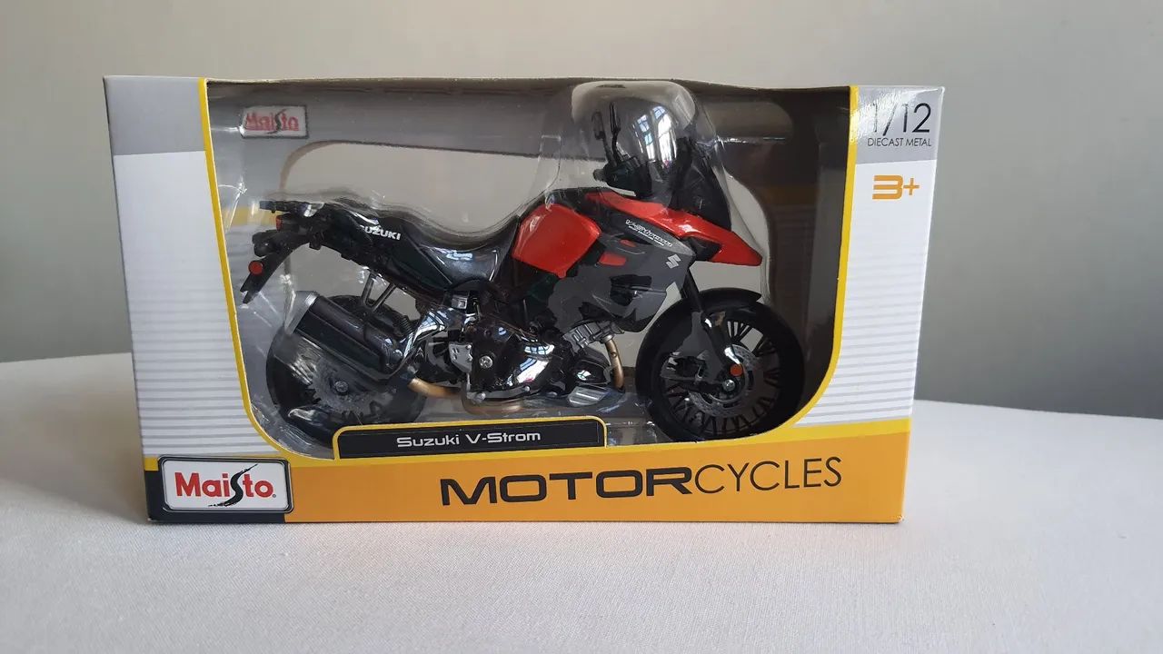 Miniatura Moto Suzuki V-Strom - Maisto 1:12 - Foto 2