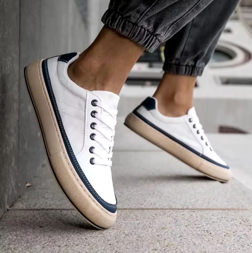 Tênis Casual Moda Lona Borracha Respirável  - Foto 4
