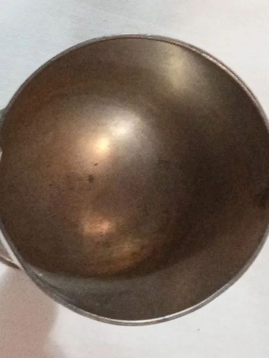 Taça antiga de estanho  - Foto 5