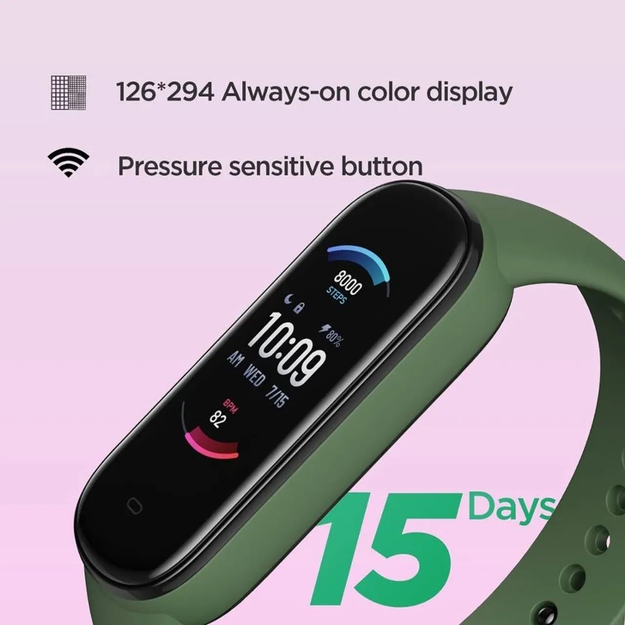 Xiaomi Amazfit Band 5/Alexa/OXIMÊTRO/BATERIA ATÉ 20 DIAS/50M  à prova d'água - Foto 4