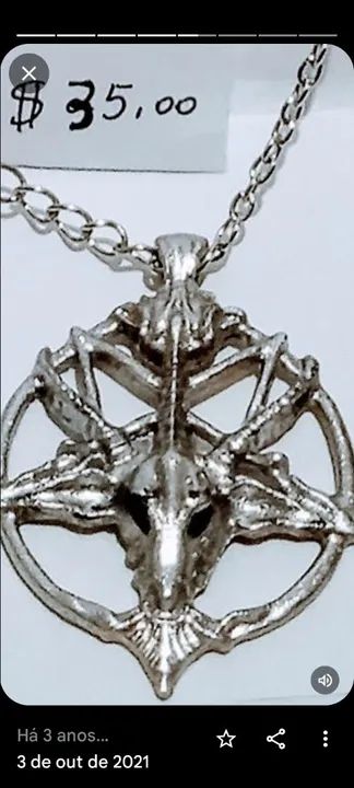 Pingente Baphomet jóia feminina  - Foto 3