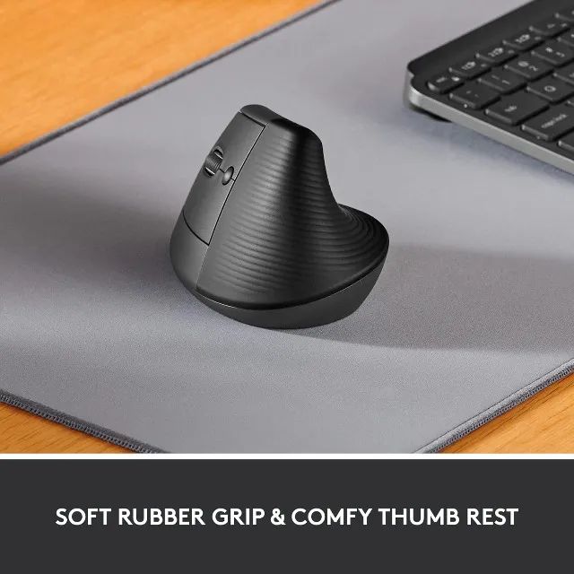Mouse Sem Fio Para Canhotos Logitech Lift Left Vertical Com Design Ergonômico, Bluetooth - Foto 5