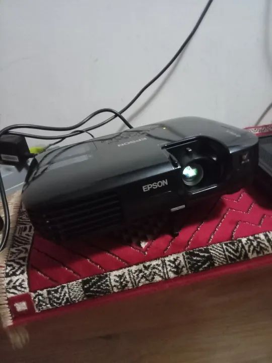 Projetor Epson PowerLite S8+ controle Bag completo liga USB DVD blu-ray TV Laptop Câmera - Foto 6