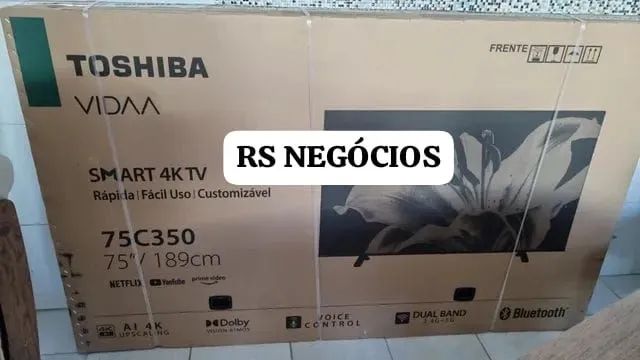 Smart Tv 75 Toshiba, Lacrada + NF (Até 12x) 