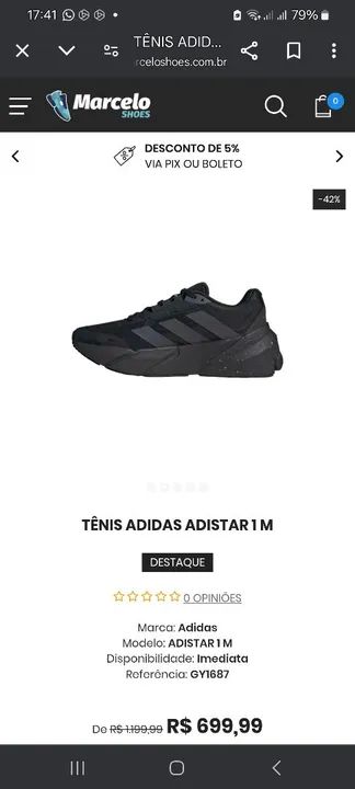 TENIS ADIDAS ADISTAR ORIGINAL TOP - Foto 5