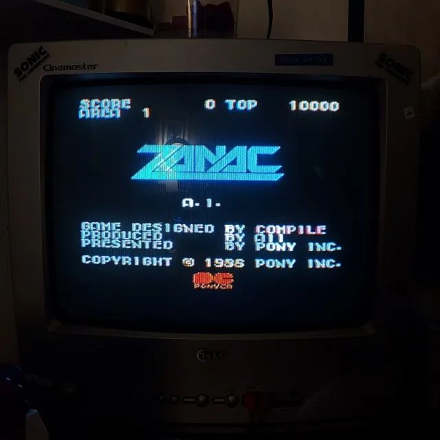 Zanac (navinha) para Nintendo Disk System Funcionando - Foto 4