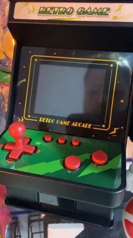 Mini flíper com 254 jogos pode ligar na tv acompanha joystick  - Foto 2
