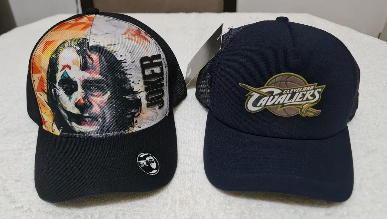 Bonés do Coringa e Cleveland Cavaliers de tela 