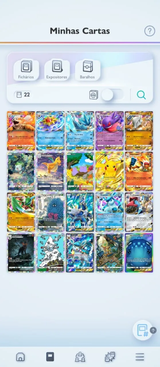Conta Pokémon TCG Pocket com cards raros e itens exclusivos