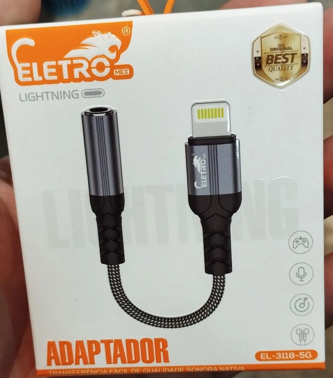 Adaptador Iphone P/ P2 ELETROMEX EL-3121-5G<br> - Foto 4