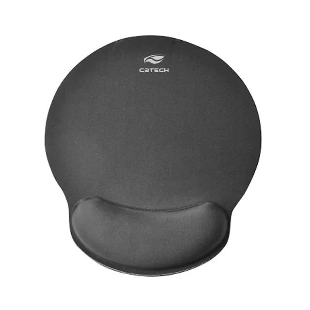 Mousepad Com Descanso de Punho C3Tech MP-100 25x23x2,2cm Ergonômico - WZetta