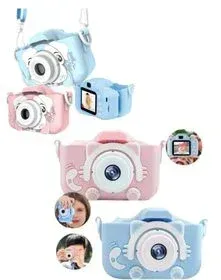 Câmera Fotográfica Infantil Digital 1080p Com Capa e alça