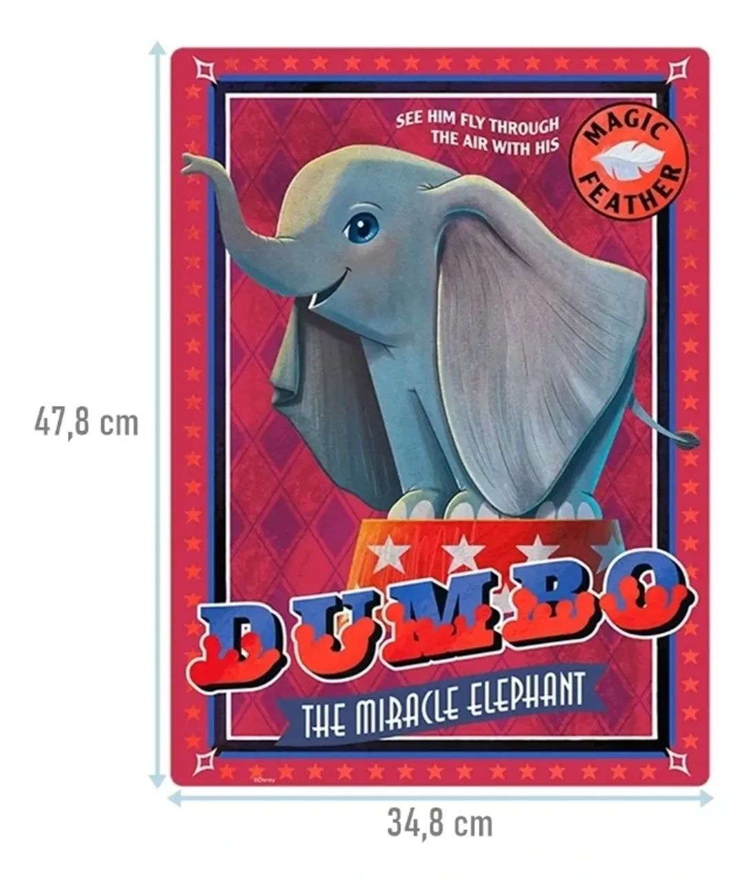 quebra cabeça antigo Dumbo 500 toyster - Foto 2