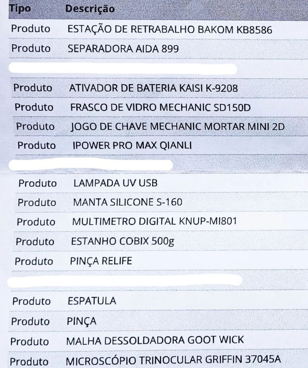 Equipamentos de Reparo de Celular - Conjunto Completo com mesa iluminada - Foto 2
