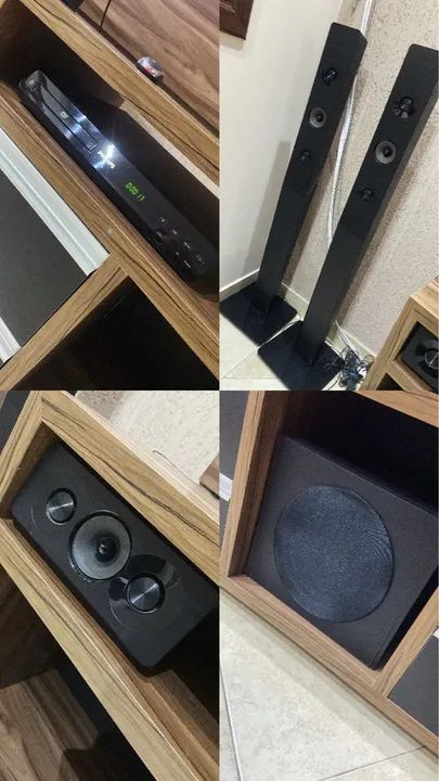 Home Theater Completo - DVD Player e Caixas de Som