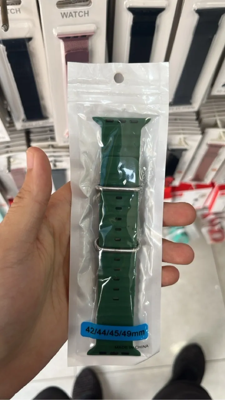 Pulseira de silicone para Apple Watch verde
