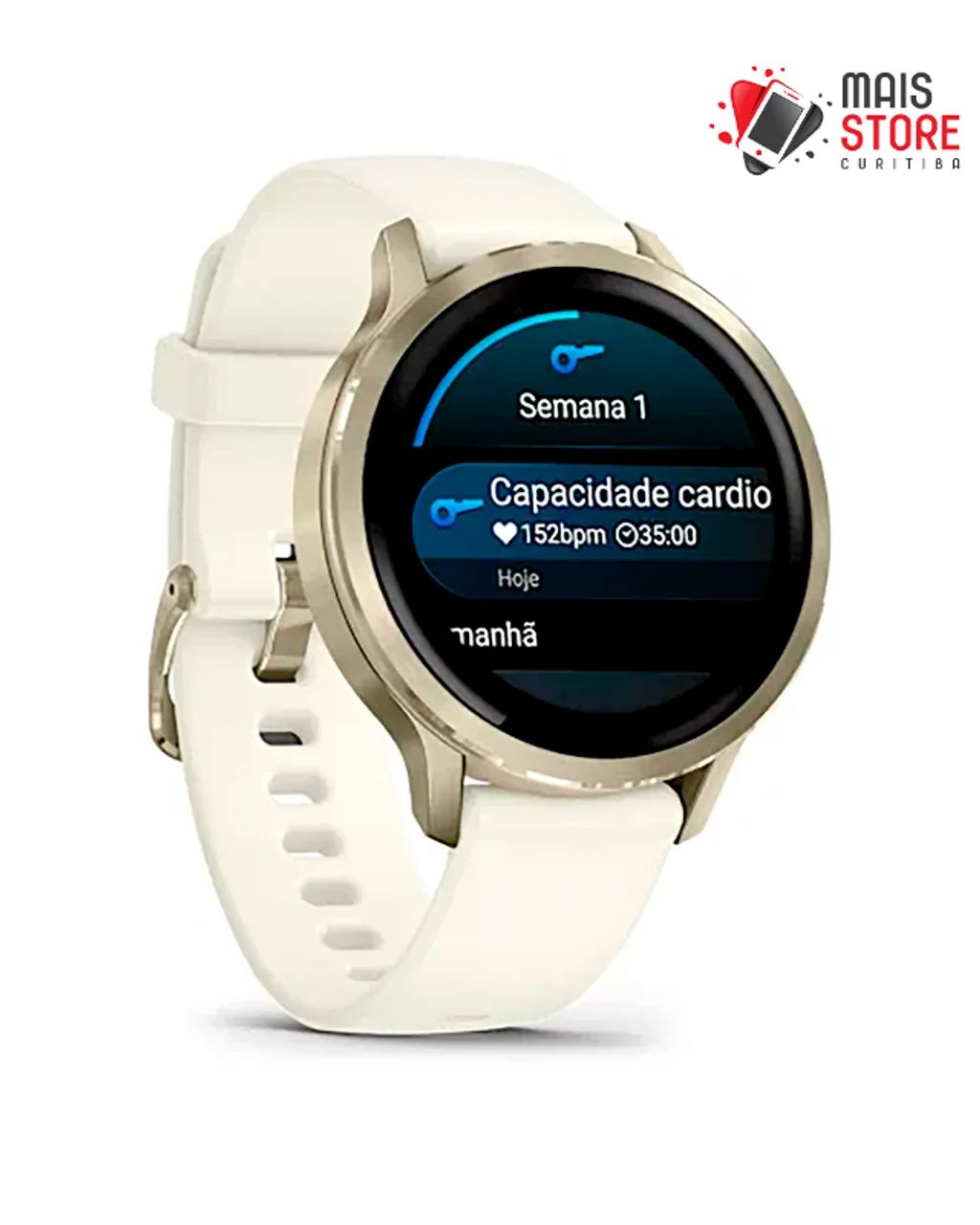 Relógio Garmin Venu 4 -41 MM - Gold/Bone (010-03013-00) (Novo/Lacrado) - Foto 3
