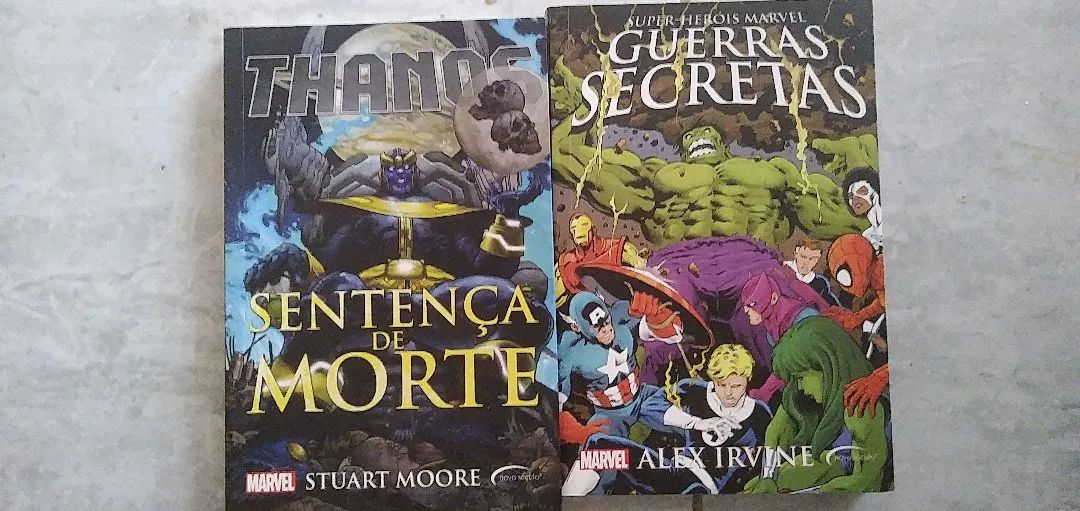 História em Quadrinhos-Thanos Sentença de Morte e Guerras Secretas - Marvel
