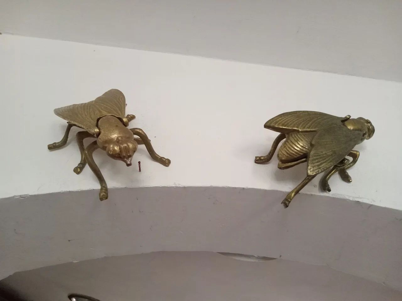 Cinzeiro besouro de bronze