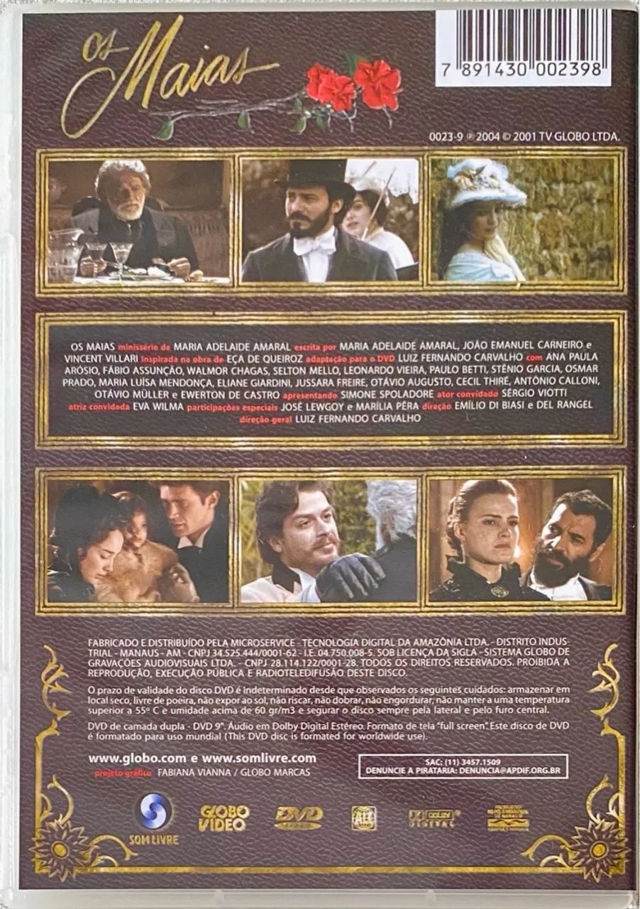 Box com 4 DVDs: Os Maias (Com Fábio Assunção, Ana Paula Arósio, Walmor Chagas) Com Luva - Foto 5
