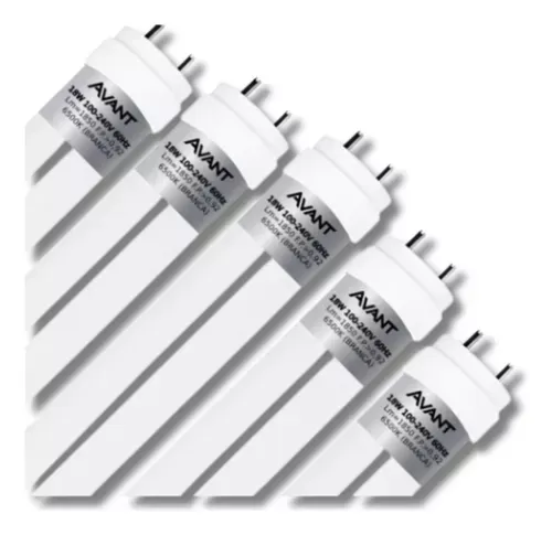 Kit 10 Lâmpadas Led Tubular 120cm 18w T8 1,2m Branco Frio