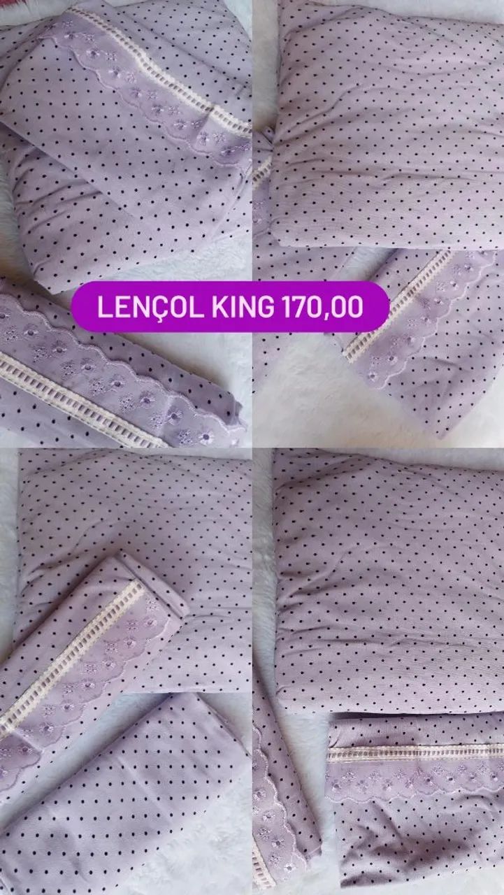 Lençol king 160