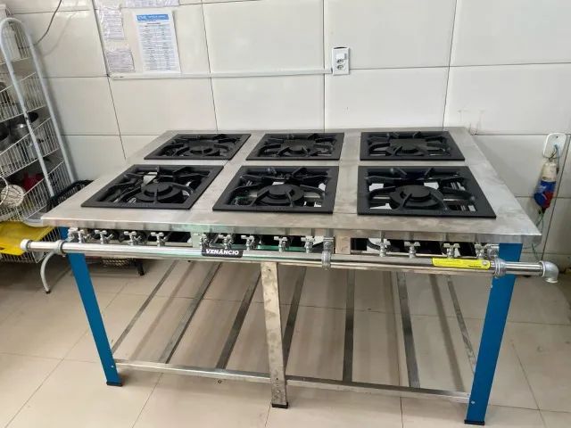 fogão Venâncio 40x40 inox 6 bocas  - Foto 2