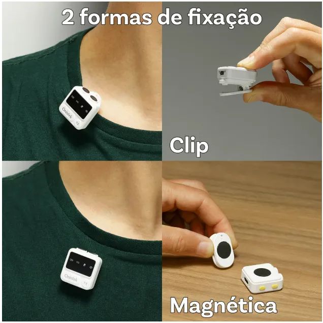 Microfone de Lapela Sem Fio Wireless Onistek ON-MC829 para iPhone  - Foto 3
