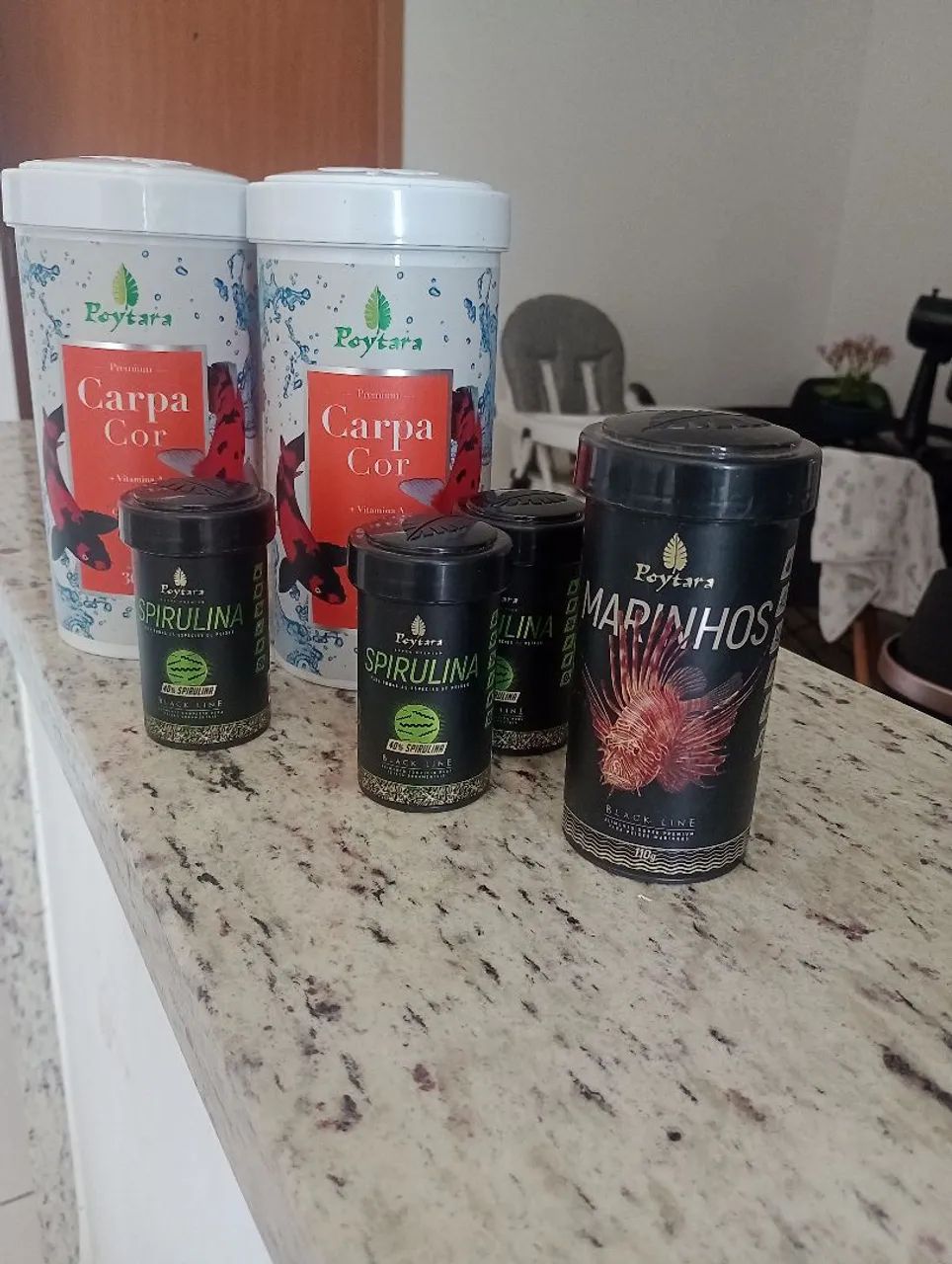 Ração para Peixes Carpa Cor e Marinhos