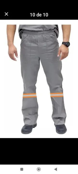 Calças em Brim reforçadas, Jalecos e Camisas P Sol manga longa.