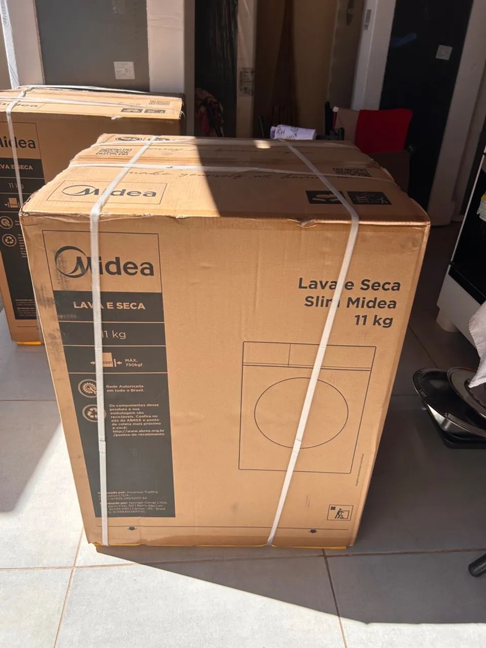 MÁQUINA LAVA E SECA INOX MIDEA 11 KG